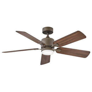 Hinkley Afton 52" Integrated LED Indoor Ceiling Fan, Metallic Matte Bronze