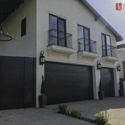 Mediterranean Garage Doors with Matching Entry Gates - Garage Doors And Openers