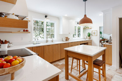 Example of a minimalist kitchen design in Grand Rapids