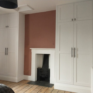 Pair of alcove wardrobes
