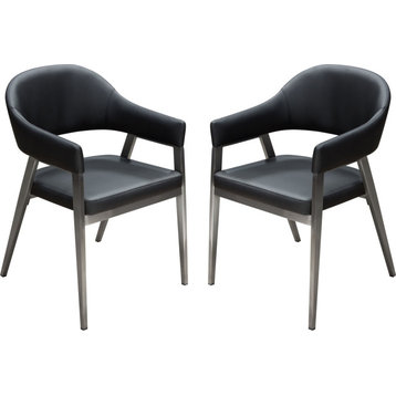 Adele Dining Chairs (Set of 2) - Black