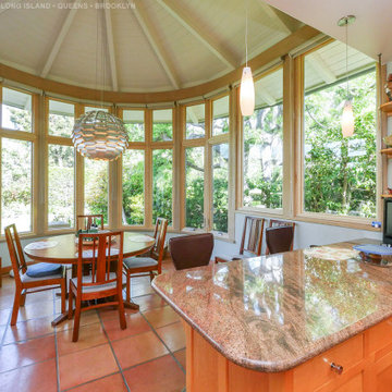 Conservatory Style Dining Room with New Windows - Renewal by Andersen Long Islan