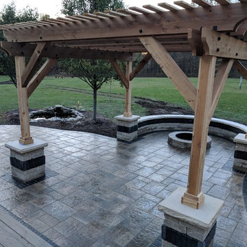 Pergola, Patio, and Fire Pit