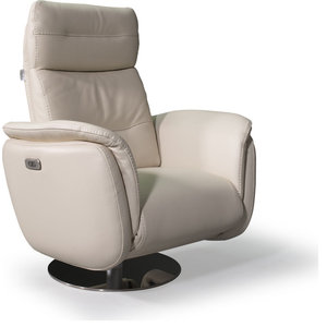 Shanghai Modern Leather Cordless Powered Recliner Contemporary Recliner Chairs By World Source Design Llc Houzz