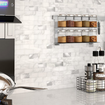 BeNice Peel and Stick Backsplash Bathroom Tile Stickers