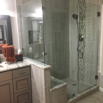 MASTER BATHROOM - Complete remodel 12" x 24" Vertical Tile