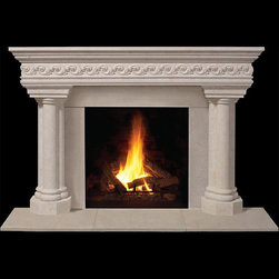 Cashel Stone Fireplace Mantel - Indoor Fireplaces