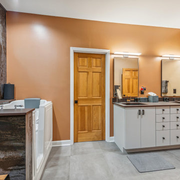 Sleek Geometric Hillsborough Bathroom