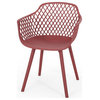 Poppy Outdoor Dining Chair, Red