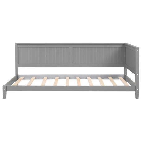 Gewnee Solid Wood Twin Size Daybeds,Gray