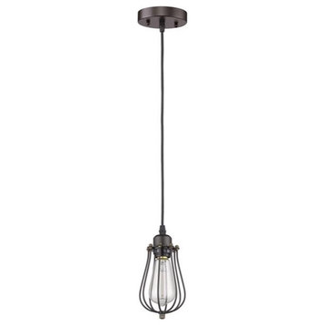 Chloe CH58020RB05-DP1 5 in. Shade Lighting Ironclad Industrial-Style 1 Light