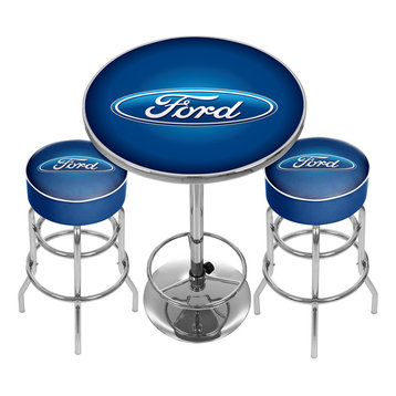 Ford Game Room Combo, 2 Bar Stools and Table