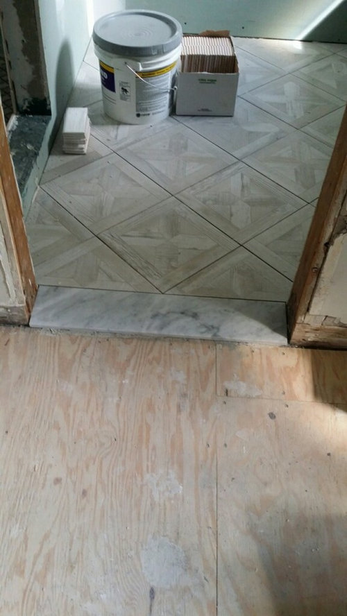 Bathroom Saddle Marble Or Wood, Saddle Floor Tile