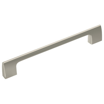 Riva Cabinet Pull, Polished Nickel, 6 5/16" Center-to-Center