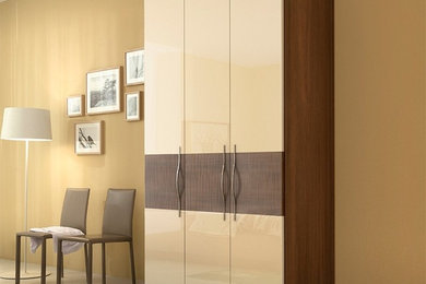 Asti Wardrobe | Vanilla / Dark Elm
