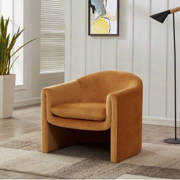 Safavieh Laylette Upholstered Accent Chair, Pumpkin Orange