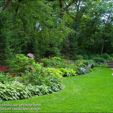 Twin Cities Suburban Farmhouse - Glade Gardens.  Minnesota Garden Design.
