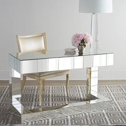 Regina-Andrew Design Quinlan Mirrored Writing Desk - Desks And Hutches