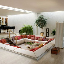 sunken custom couch