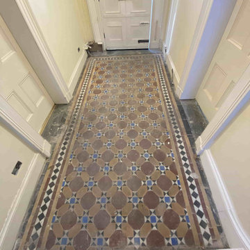 Victorian Tiled Hallway restoration in Urmston