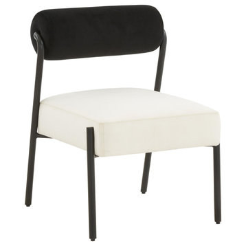 Jolene Black Velvet Dining Chair, Set of 2