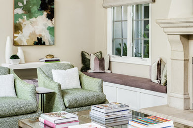 Transitional family room photo in San Francisco