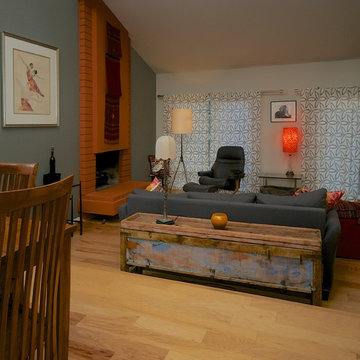 Small Interior Renovation with a Modernized Retro Feel