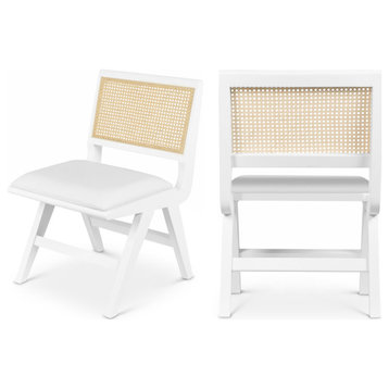 Abby Chair, White, White Finish, Side Chair