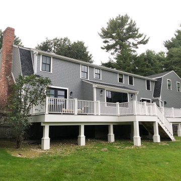 James Hardie Siding with Pella Windows and new deck