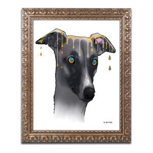 Greyhound Canvas Art By Marlene Watson Traditional Prints And Posters By Trademark Global