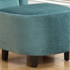 Monarch Contemporary 2 PCS Chair Ottoman Set In Turquoise Finish I 8238