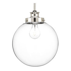 Progress Lighting 1-100W Medium Pendant, Polished Nickel