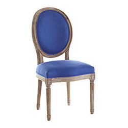 LOUIS XVI DINING CHAIR - ROYAL BLUE - Dining Chairs