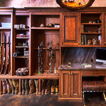 Rustic - Modern Hunting Lodge Gun Room / Laundry Room