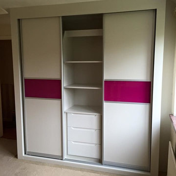 Fitted Sliding Wardrobes in Block Colours