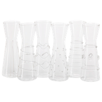 "Zalli" Assorted Glass Carafe (Set of 6)