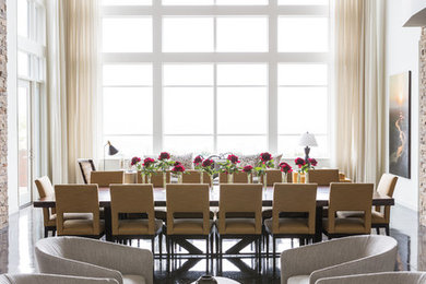 Inspiration for a contemporary living room remodel in Kansas City