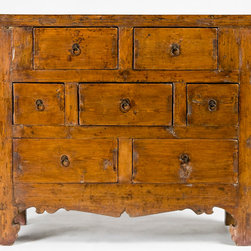 Rustic Mongolian Antique Cabinet - Side Tables And End Tables