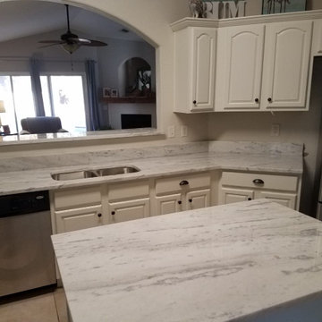 White Dolomite Kitchen Countertops