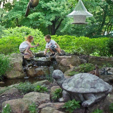 Kids and Backyard Ponds (Photo Courtesy of Aquascape Inc.)