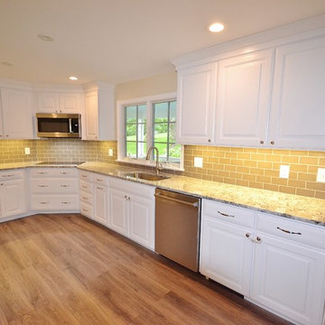 Bright and Great Angles in this Kitchen Remodel!