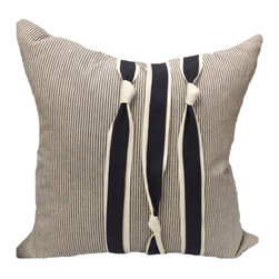 Navy Knots Pillow - Decorative Pillows