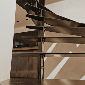 Escalier limon crémaillère