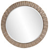 Howard Elliott Serenity Leaf Mirror, Silver