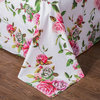 DaDa Bedding Romantic Roses Flat Sheet Only - Lovely Spring Pink Floral Garden