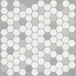 Coastal Chic Hexagon 2- Ocean Mist - Home Improvement