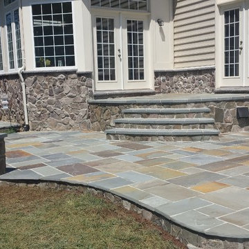 Raised Pennsylvania Flagstone Patio