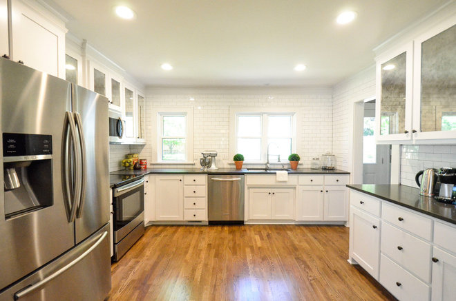 Transitional Kitchen by Owen Homes LLC