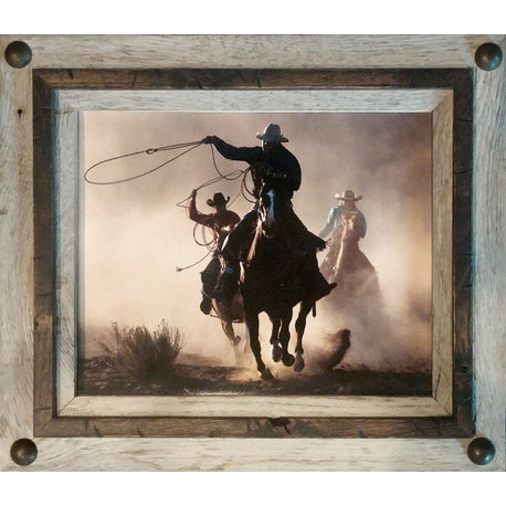 Rustic Frames, Hobble Creek Series 11x14 Frame With Tacks, Plexiglass