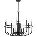 Kichler Lighting - Kichler Lighting 52305BK Capitol Hill - Twelve Light Large Chandelier - The Capital Hill 30.75 inch 12 light chandelier feCapitol Hill Twelve  Black *UL Approved: YES Energy Star Qualified: YES ADA Certified: n/a  *Number of Lights: Lamp: 12-*Wattage:60w B bulb(s) *Bulb Included:No *Bulb Type:B *Finish Type:Black